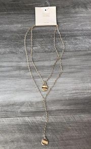 14th & Union Gold Drop Necklace NWT Nordstrom