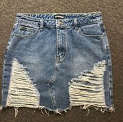 Jean Mini Skirt