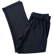 Attention black stretchy pants pull-on elastic waist women’s size large comfy