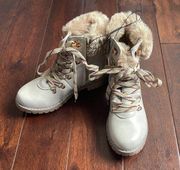 Catherine Malandrino Hershey Faux Fur Lace Up Boot