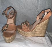 Tan Platform Wedges