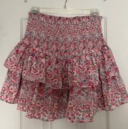 bright flowery skirt