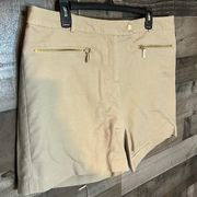 WOMENS MICHAEL KORS TAN SHORTS