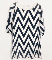 Chevron Print Dress Size Small