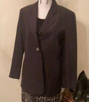 Newport News Beautiful black 100% silk blazer!