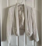 LC Lauren Conrad White Open Front Blazer Jacket 4