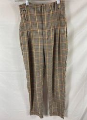 Bershka Patterned High Rise Dress Pant Size 00