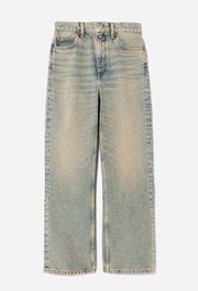 $299 NWT RE/DONE 70S LOOSE FLARE TINTED BLUSH JEANS SZ 25