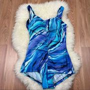 Maxine Of Hollywood 90s does 60s One Piece Swimsuit M/L