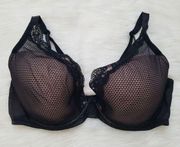 Chantelle Passionata by  Black Brooklyn Lace Plunge T-Shirt Bra 36DDD