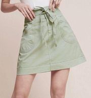 Anthropologie Pilcro and the Letterpress Light Green Belted Cargo Skirt