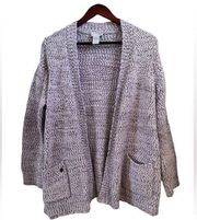 Soft surroundings purple cardigan PM