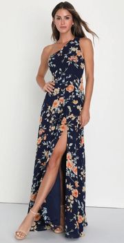 Navy Floral Dress