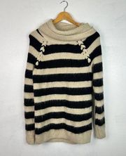 Super Soft Striped Cowl Neck Hollister Sweater size S