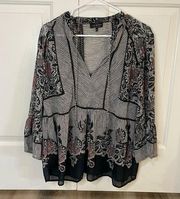 Lucky Brand Long Sleeve Blouse Size XL