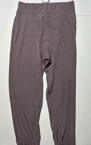 HALARA High Waisted Elastic Waist Plain Casual Joggers Size L