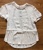 Francesca’s Cream Blouse