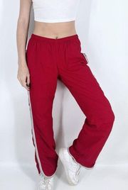 Vintage Y2K Old Navy Red Windbreaker Athletic Pants Size Small