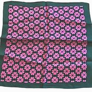 Kate spade 100% silk heart/flower pocket or purse scarf