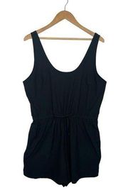 Abercrombie Fitch Romper Womens LT Travel Sleeveless Athletic Quick Dry Black