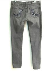 Rock & Republic gray denim skinny jeans 28