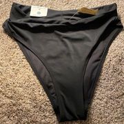 NWT Aeropostale Cheeky Ultra High Rise Black Bikini Bottoms​​