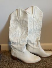 White cowboy boots