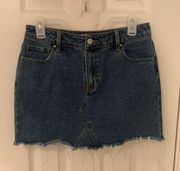 Denim Mini Skirt