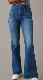 American Eagle AE Next Level Super High-Waisted Flare Jean