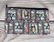 Nightmare before Christmas canvas make up bag- Jack & Sally Skellington