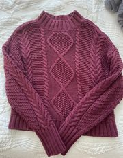 Maroon Turtleneck Sweater