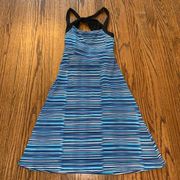Soybu Blue Striped Athletic Bra Dress size XS