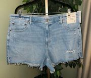 NWT 4” Mom High Rise Shorts Size 34/18