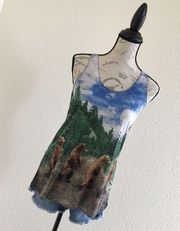 Bear Dance Bear Racerback Tank Top NWOT