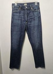 Womens Size 28 OLIVIA High Rise Slim Ankle Button Fly Jeans