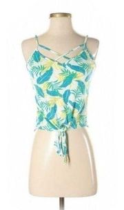 NEW Poof Tropical Print Multicolor Tank Top