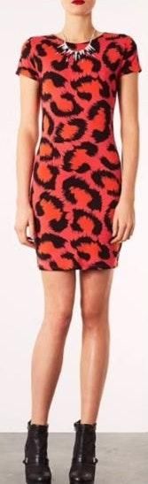 Cheetah Leopard Print Dress