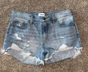 Distressed Jean Shorts