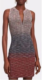 NWT Missoni Ombré Sleeveless Front Zip Knit Mini Dress Size 42 NEW $1,695