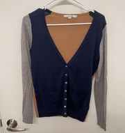 Boden Color Block Cardigan 