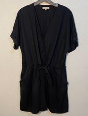 for Loft Black Lyocell Romper