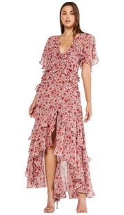 Katarina Maxi Dress Rust Animal Floral