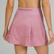 Lululemon Pace Rival Mid-Rise Lined Skirt 13” Length in Pink Taupe Size 8