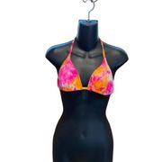 Princess Polly PinkOrange Carmen Tie Dye Bikini Top