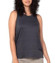 Kyodan Women's Tank Top Sleeveless Repose Activewear Workout Gym Charcoal Size M