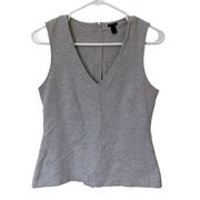 J. Crew Women's Gray Peplum Sleeveless Top Size XS