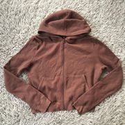 Waffle Hoodie in Garnet XL