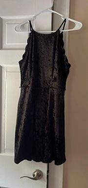 black velvet dress