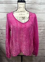 Eight Sixty small pink pullover blouse - 2257