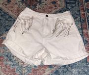 Cloud Ten Fringe Rhinestone Shorts